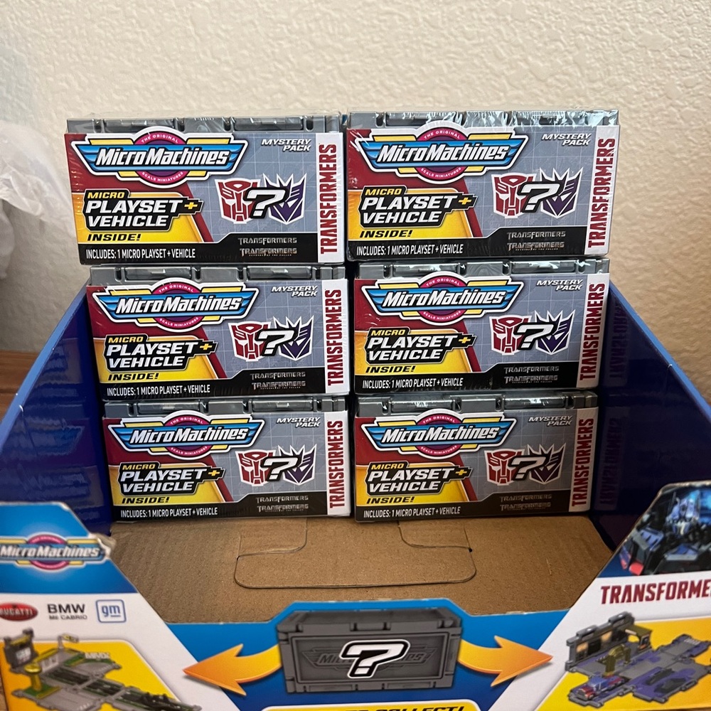 Lot of 6: MicroMachines Transformers Mystery Pack - Optimus, Nemesis Prime, More